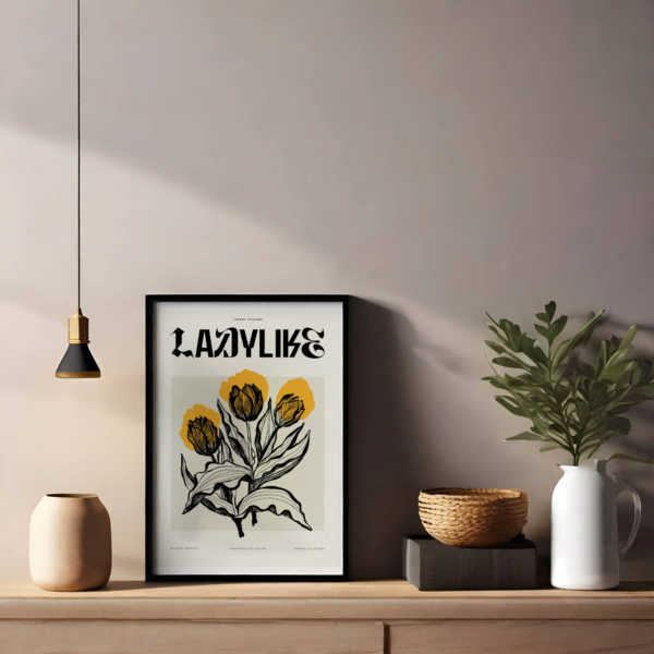 Abstract Flower Wall Frame - Wall Art - Image 2