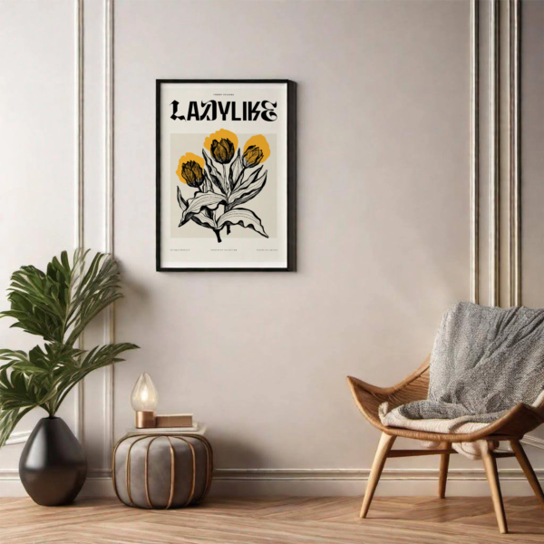 Abstract Flower Wall Frame - Wall Art - Image 4