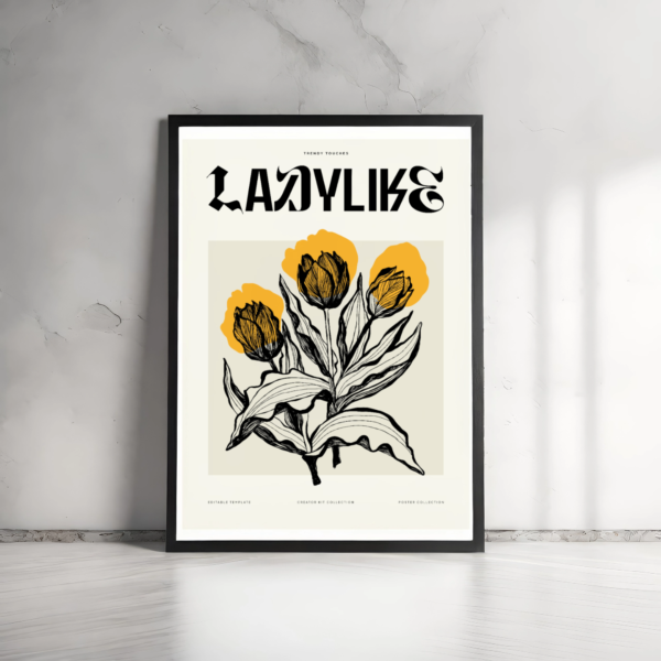 Abstract Flower Wall Frame - Wall Art